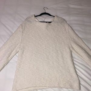Oversized white Free People Sweater
